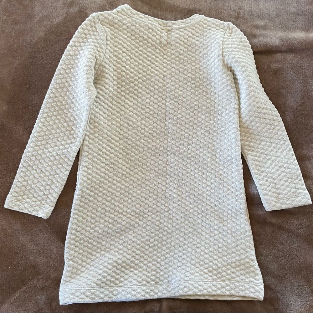 GAP Kids Cream Quilted Sweaterdress Size M - Picture 4 of 4
